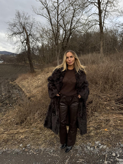 Leather Pant, Brown fra DEAR DHARMA - bilde 4