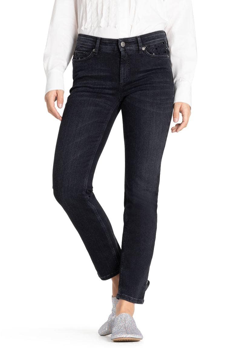Cambio svart bukse jeans - på modell