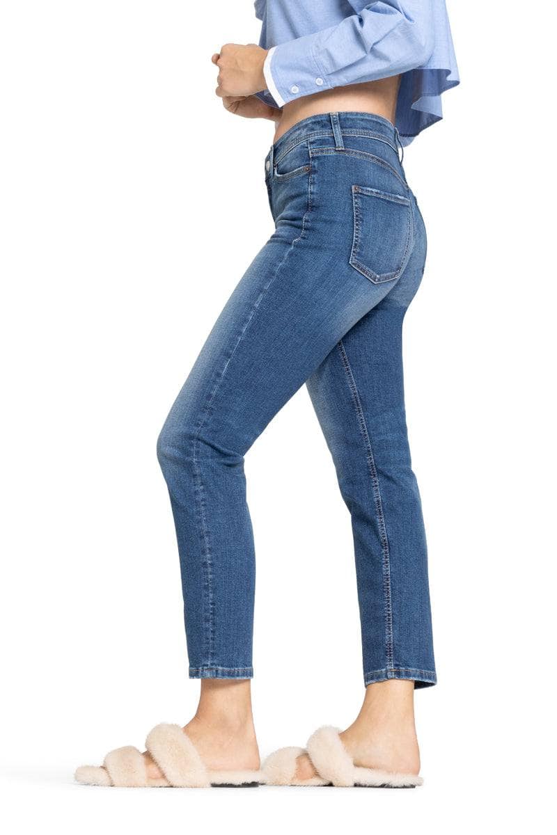 Cambio blå bukse jeans - fra siden