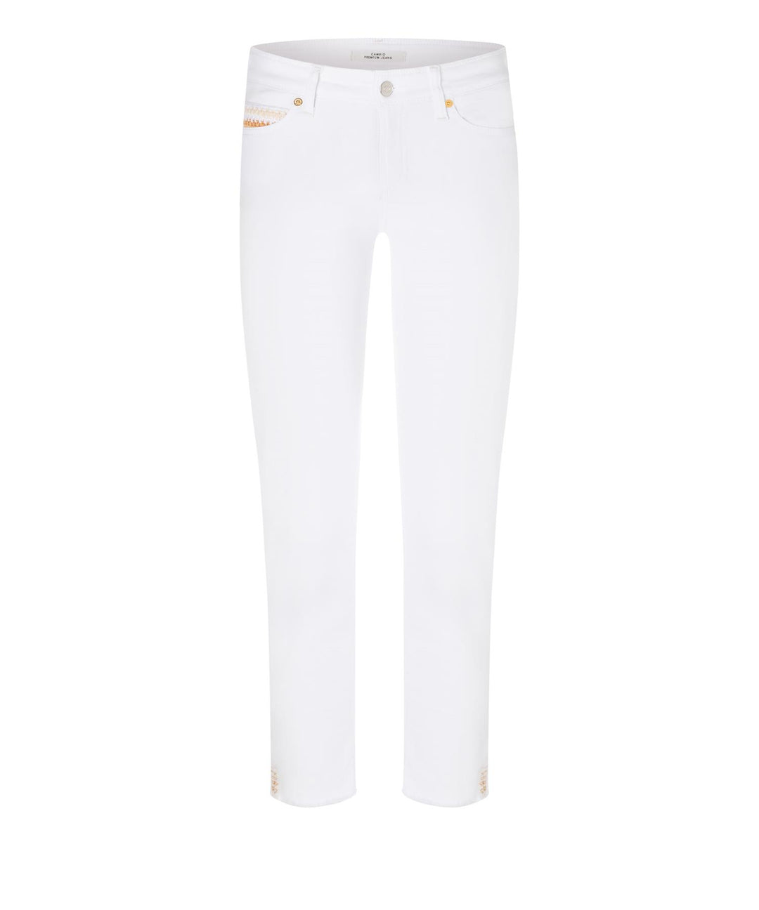 Cambio hvit bukse jeans - forfra