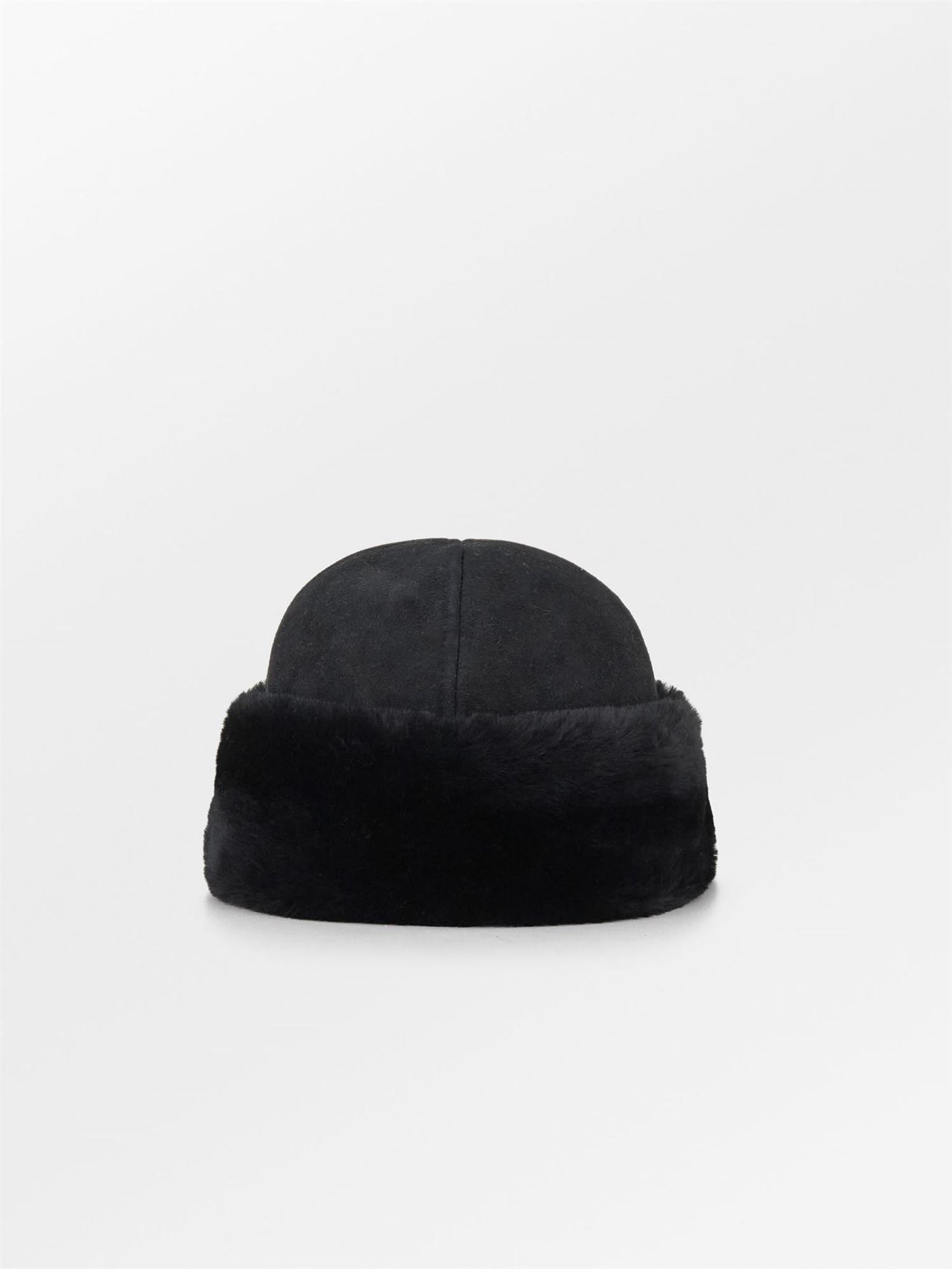 Dora Shearling Hat, Black fra BECKSÖNDERGAARD hos Tråkk Inn