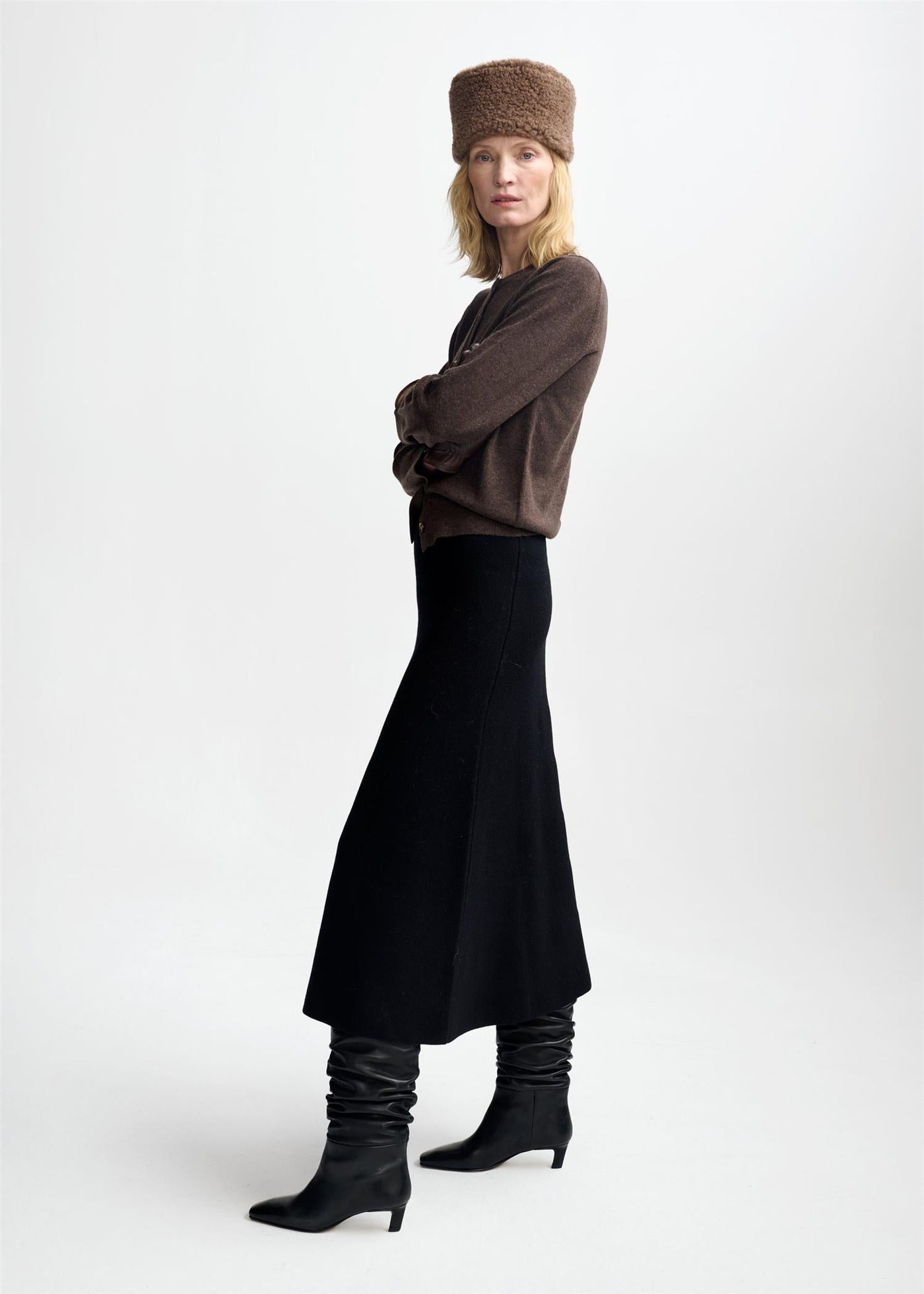 Diana Wool Cash Cardigan, Espresso fra Christian Aks - bilde 3