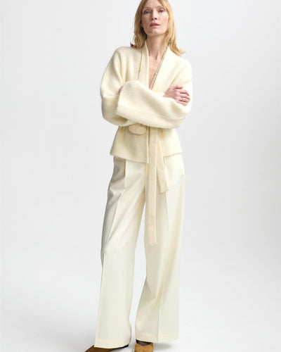 Lila Mohair Cardigan, Eggshell