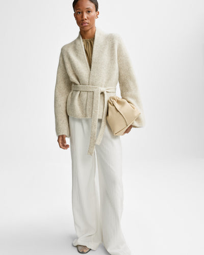 Lila Mohair Cardigan, Wheat