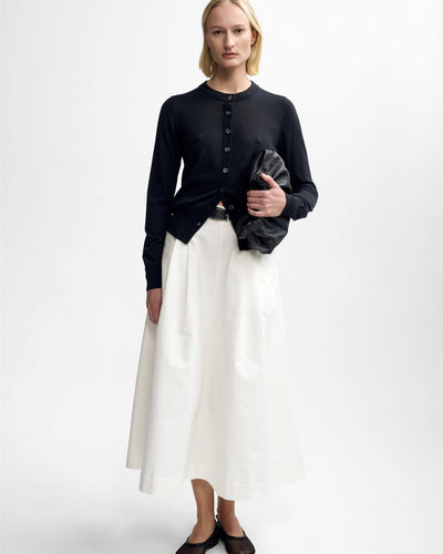 Rose Merino Cardigan, Black