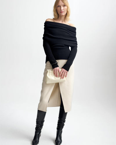 Talina Merino Top, Black