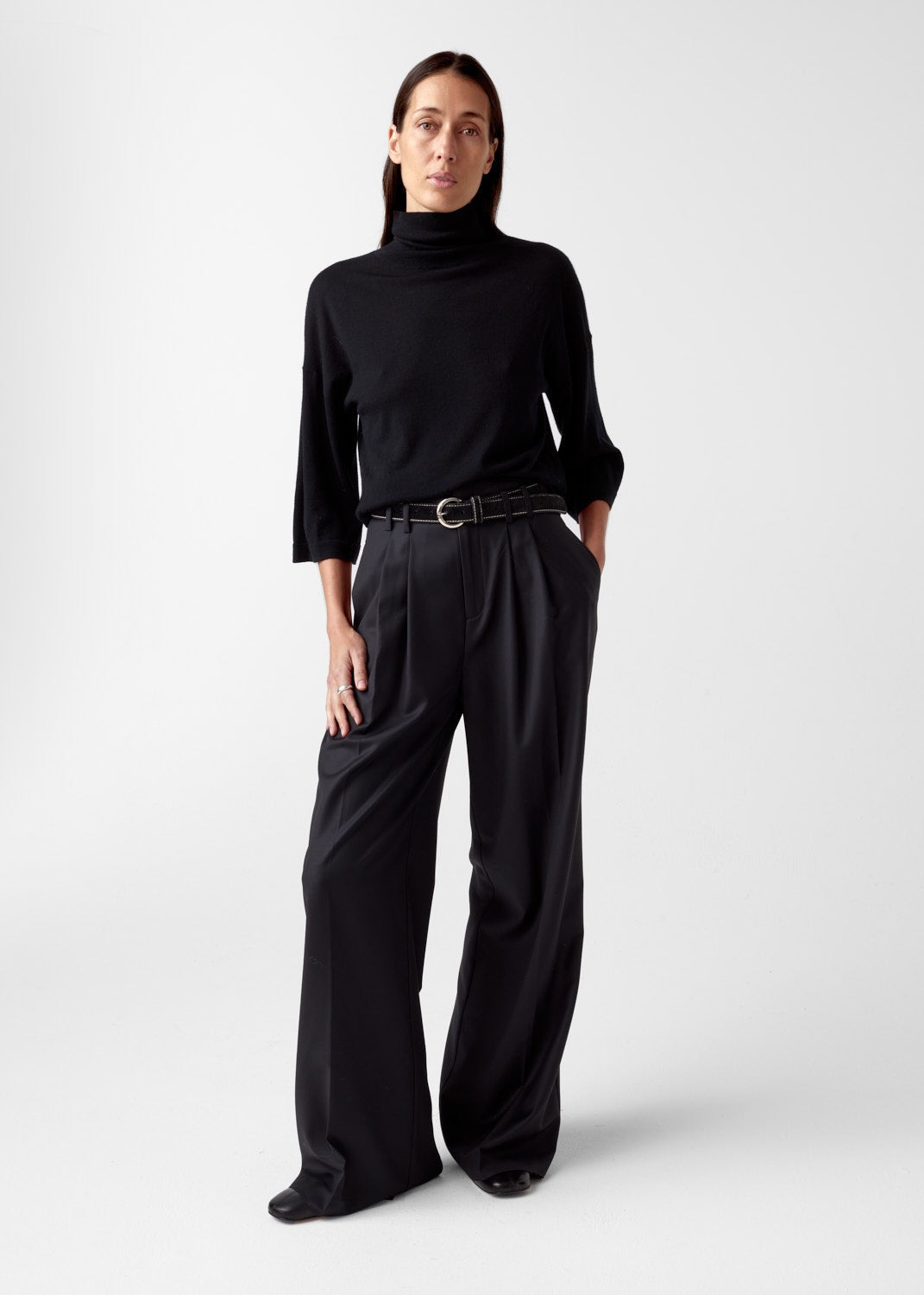 Tia Merino Knit, Black