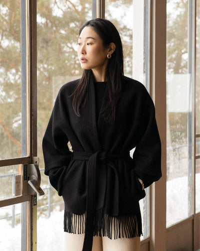 Akila Lambwool Jacket, Black