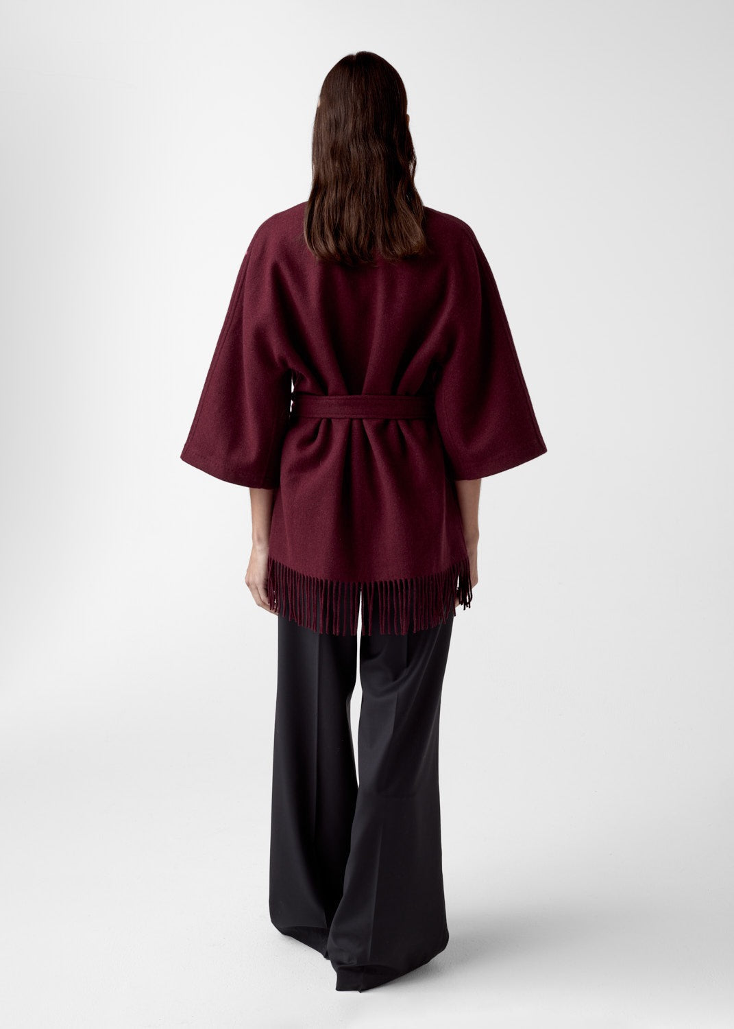 Akila Lambwool Jacket, Burgundy