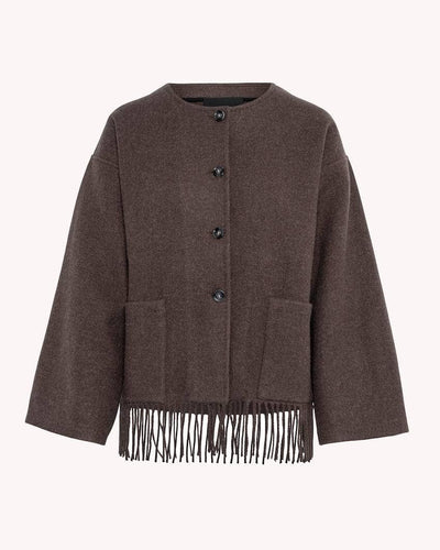 Carla Lambswool Jacket, Brown