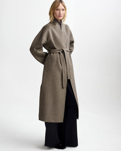 Petra Wool Coat, Wood