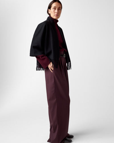 Keyla Lambwool Jacket, Black