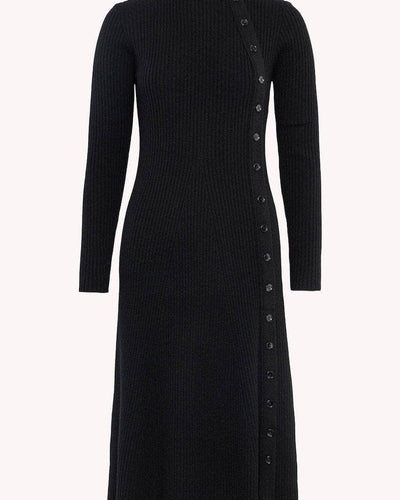 Mima Merino Dress, Black