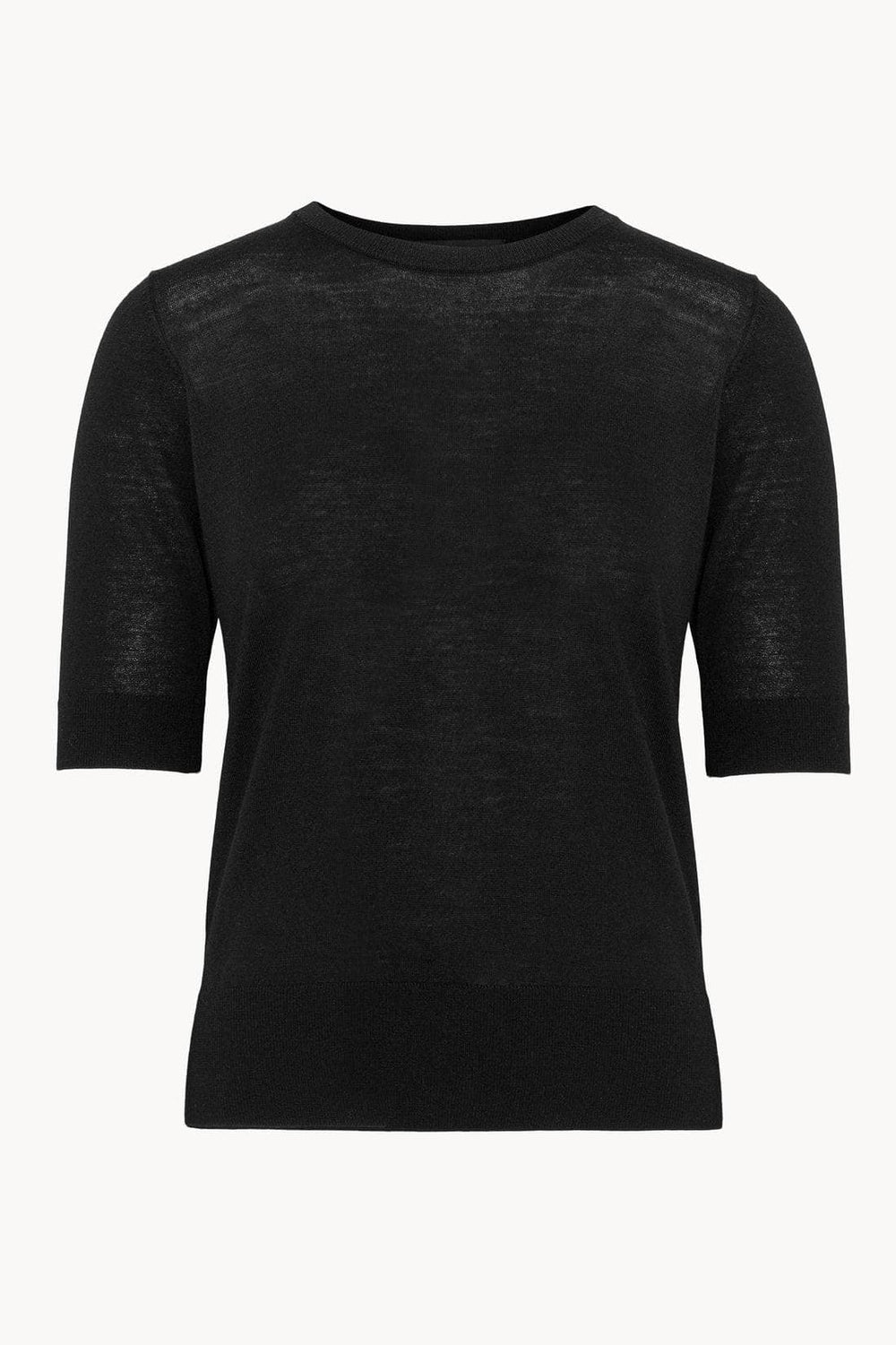 Christian Aks svart overdel t-shirt - forfra