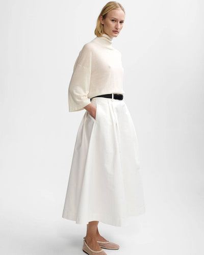 Anna Cotton Skirt, White