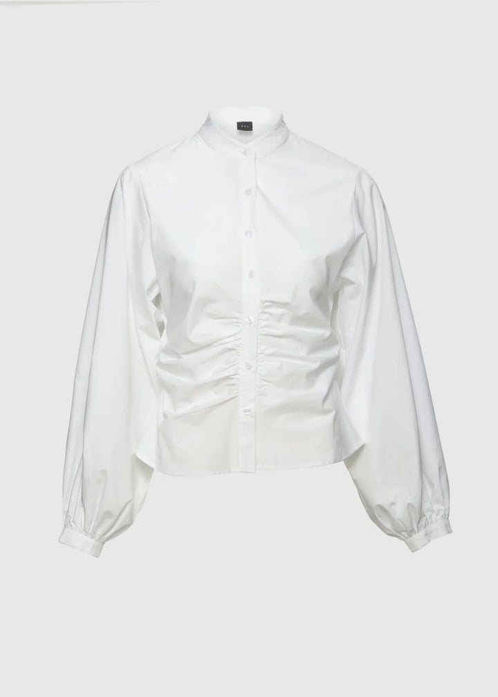 Velora Poplin Shirt, White