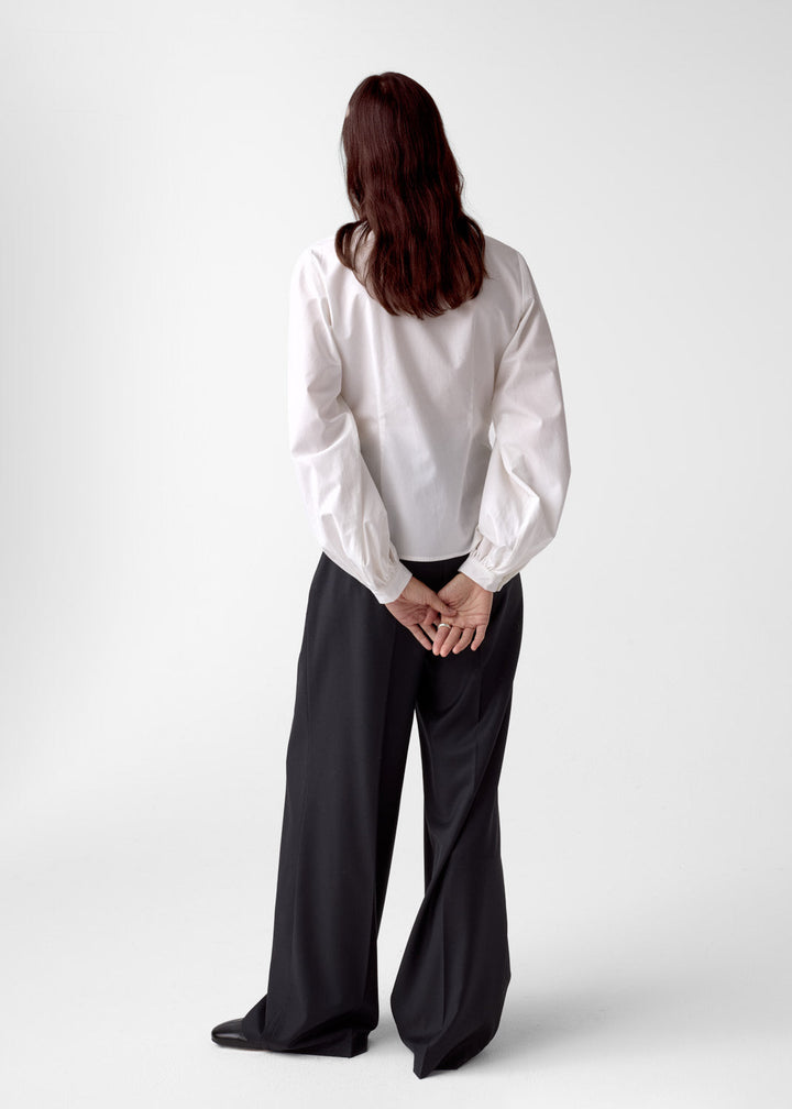 Velora Poplin Shirt, White
