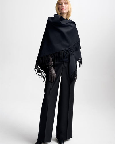 Alba Wool Scarf, Black