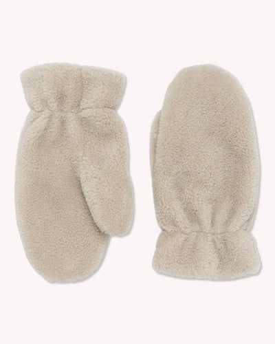 Mila Lamb Fur Mittens, Sand