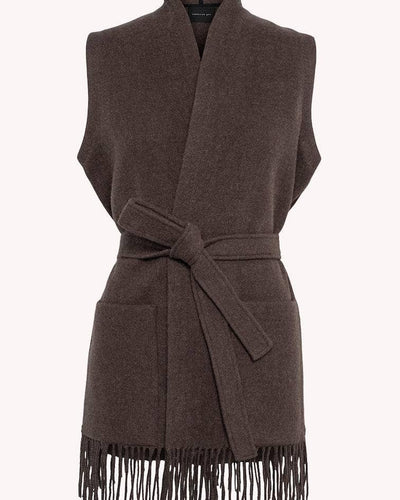 Elly Lambswool Vest, Brown