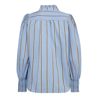 AmoraCC Stripe V-Shirt, Pale Blue fra Co`couture - bilde 2