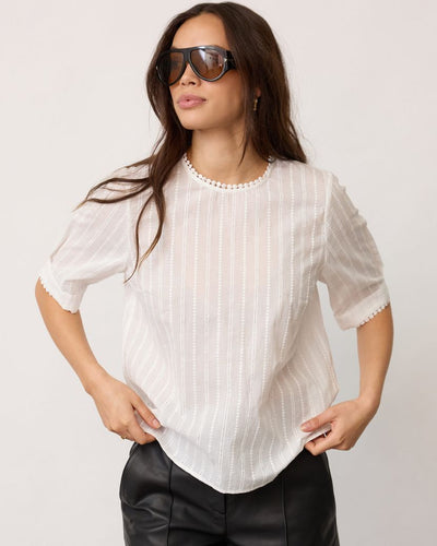 BessiCC SS Blouse, OffWhite