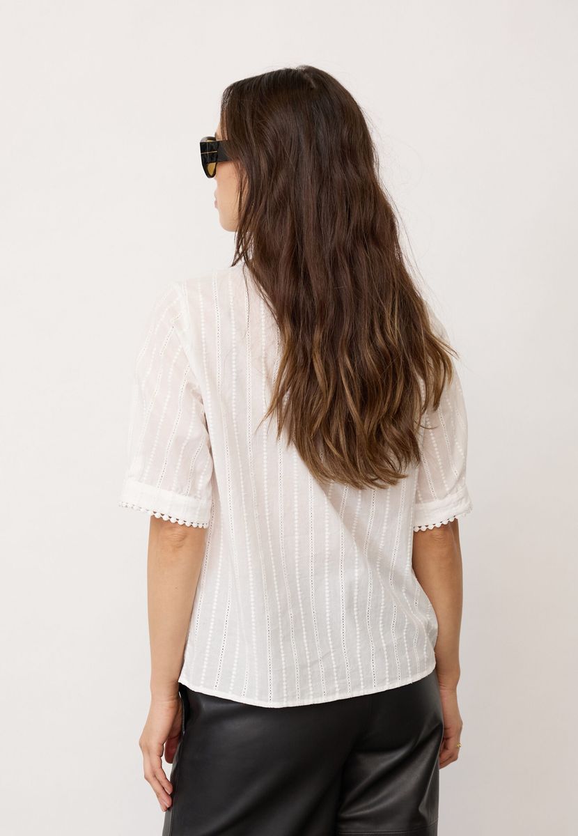 BessiCC SS Blouse, OffWhite