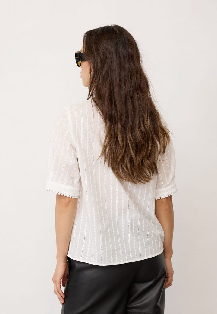 BessiCC SS Blouse, OffWhite