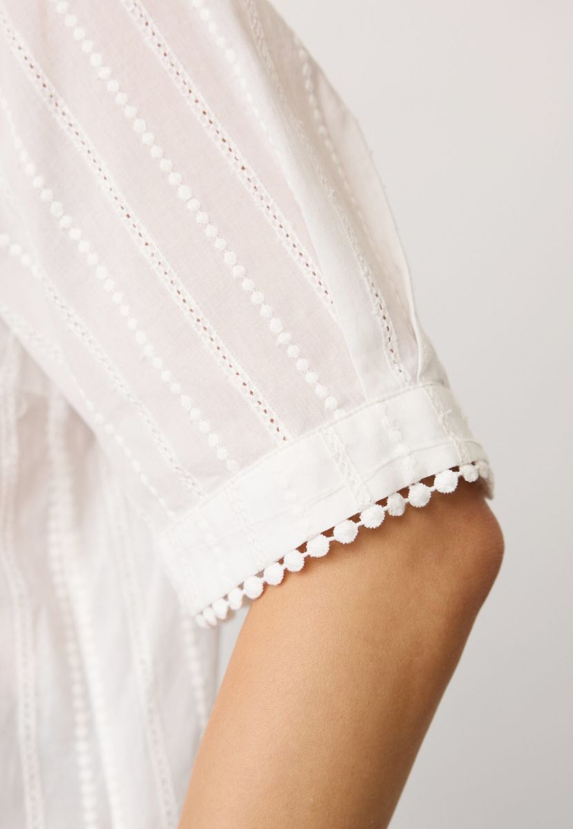 BessiCC SS Blouse, OffWhite
