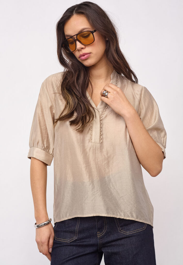 DelinCC SS Shirt, Mink