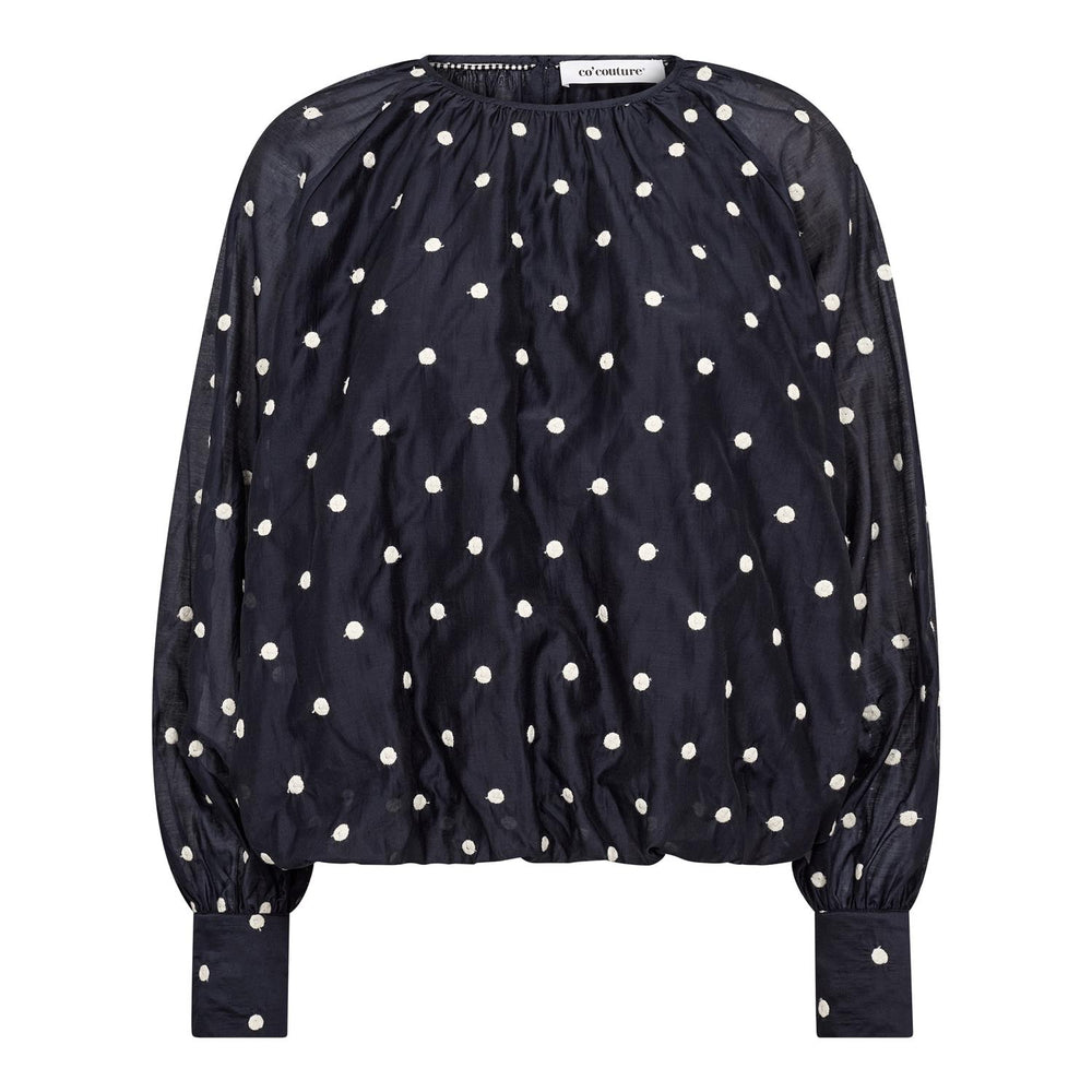 Co'couture marineblå bluse - forfra