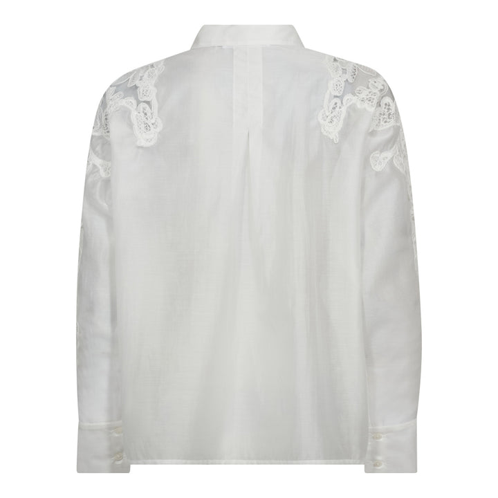 Co`couture hvit bluse - bakfra