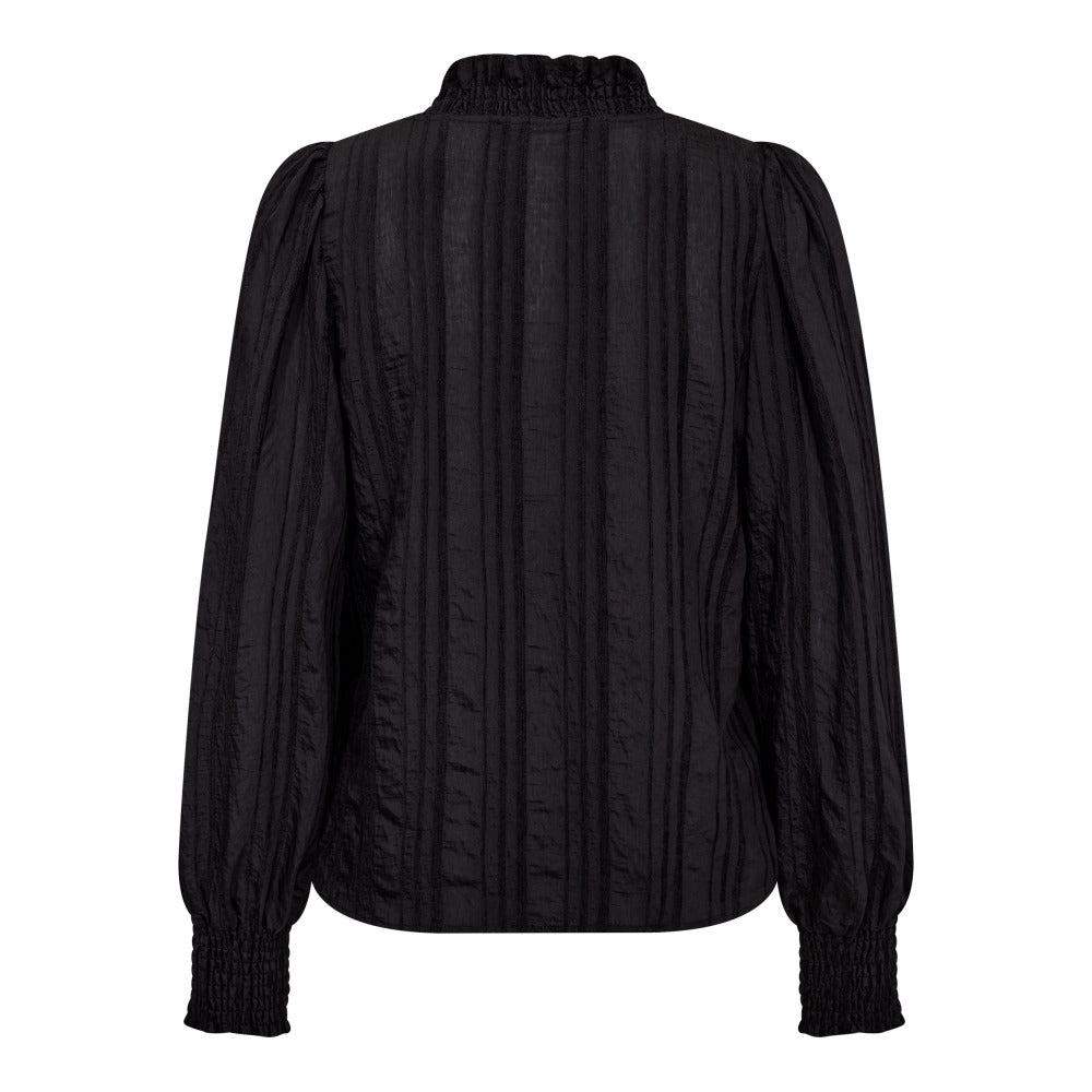 Co`couture svart bluse - bakfra
