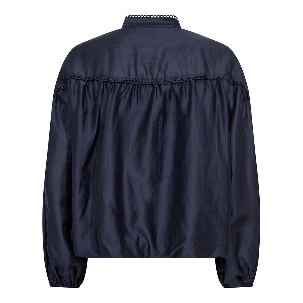 Co'couture marineblå bluse - bakfra