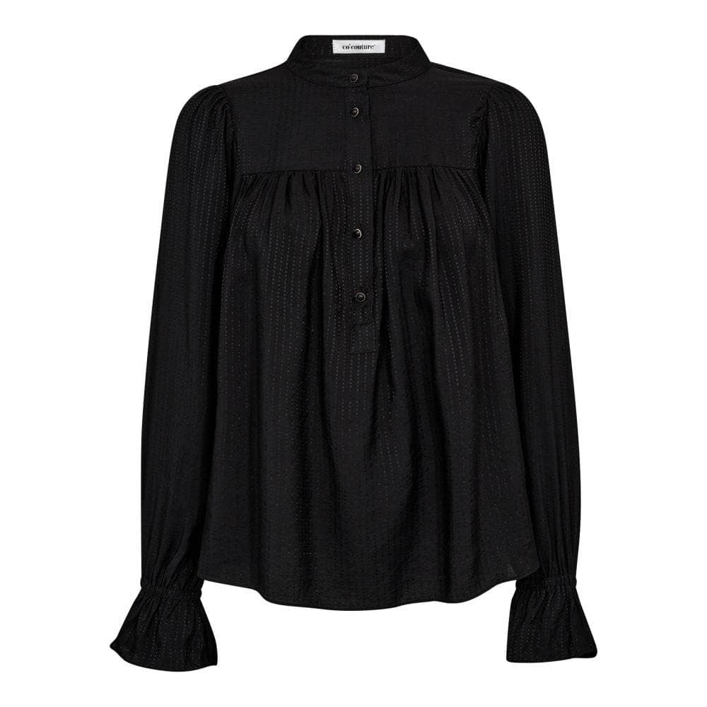 Co'couture svart bluse - forfra