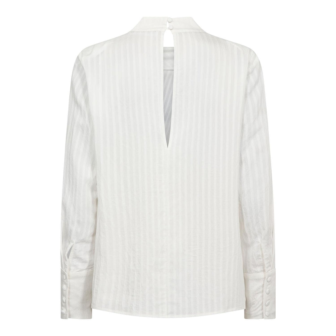 SenneCC Button Blouse, White