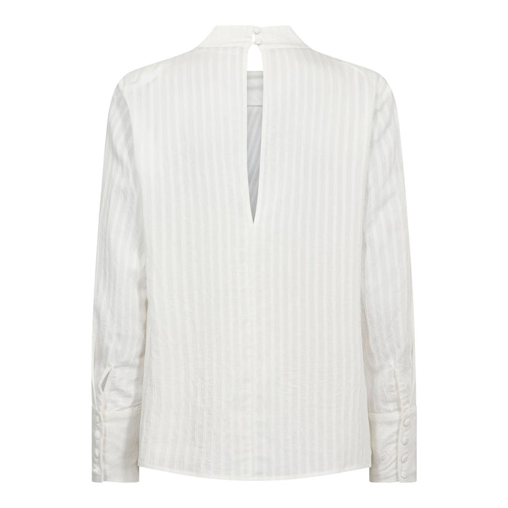 SenneCC Button Blouse, White