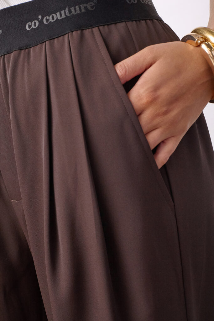 AliniCC Logo Pant, Dark Brown