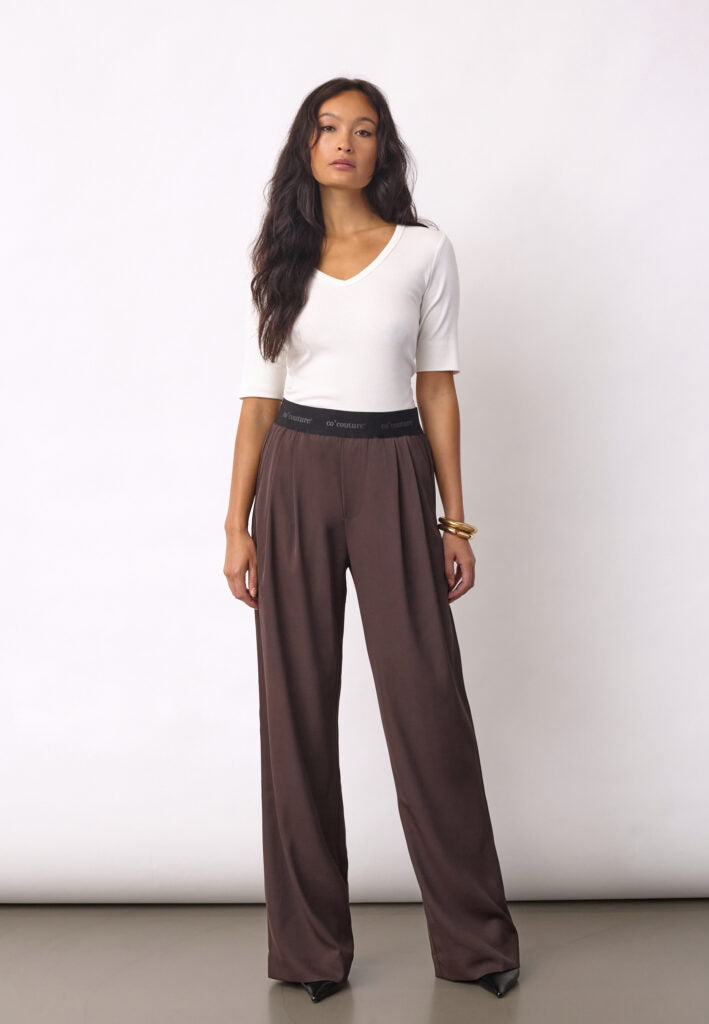 AliniCC Logo Pant, Dark Brown