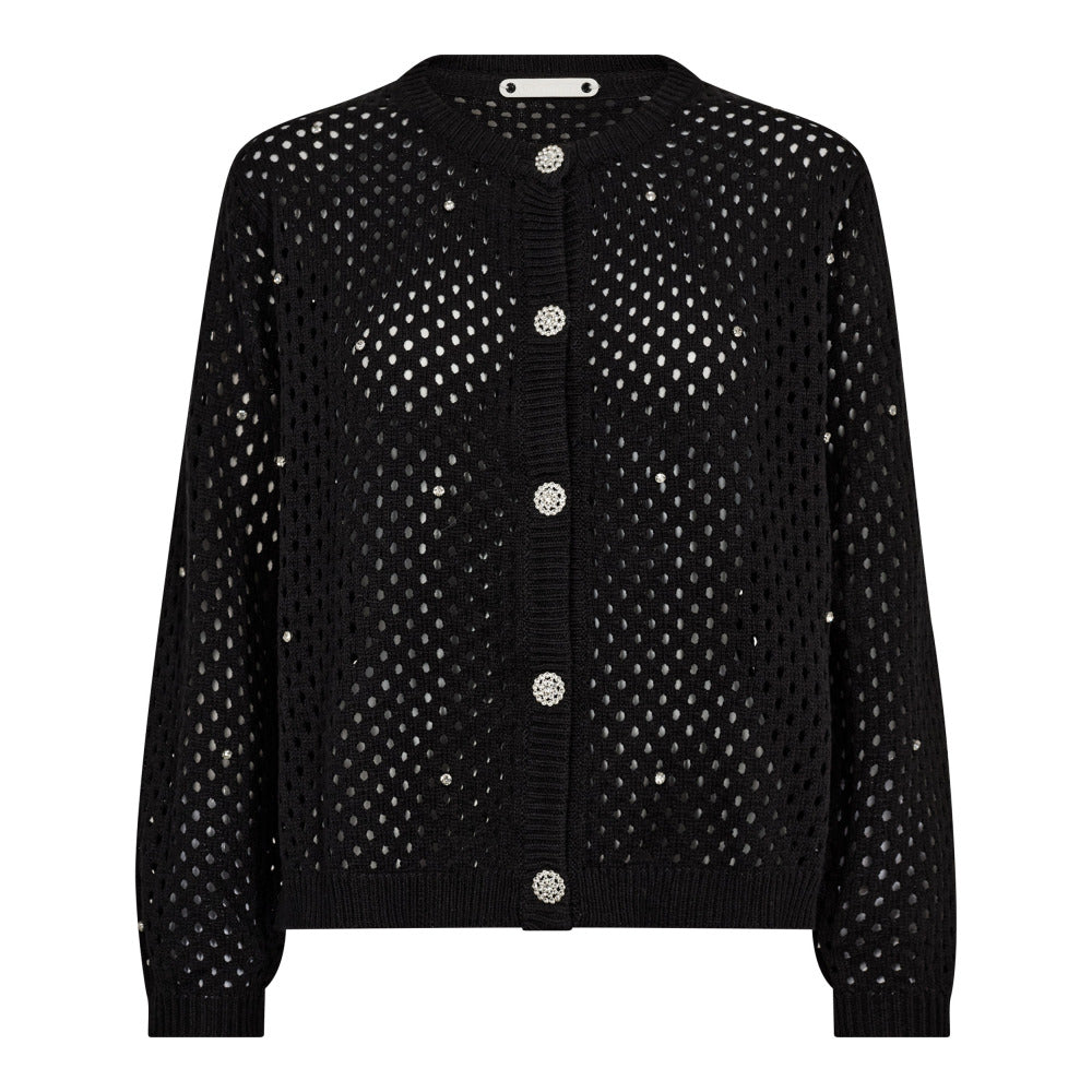 Co`couture svart cardigan - forfra