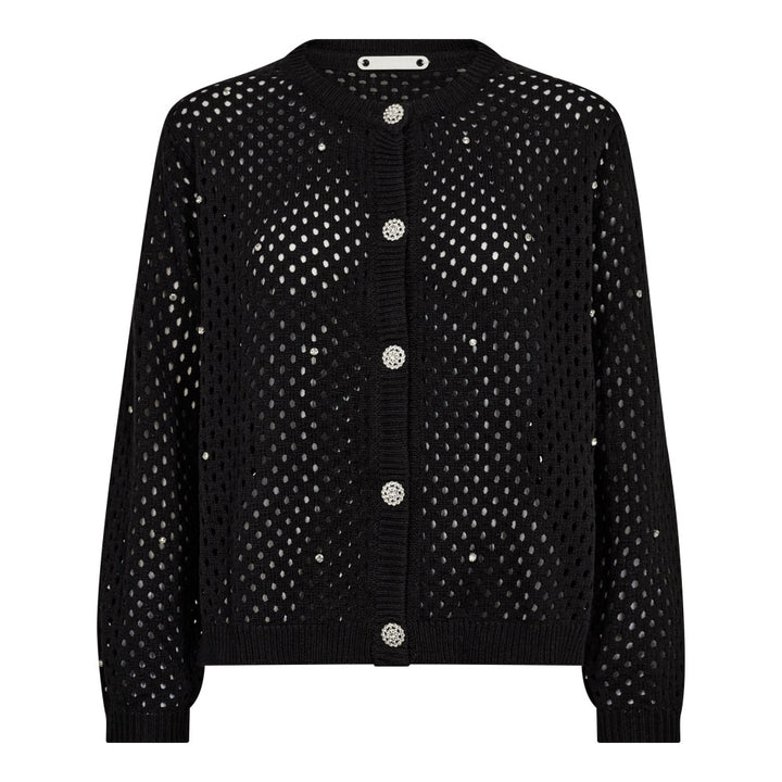Co`couture svart cardigan - forfra