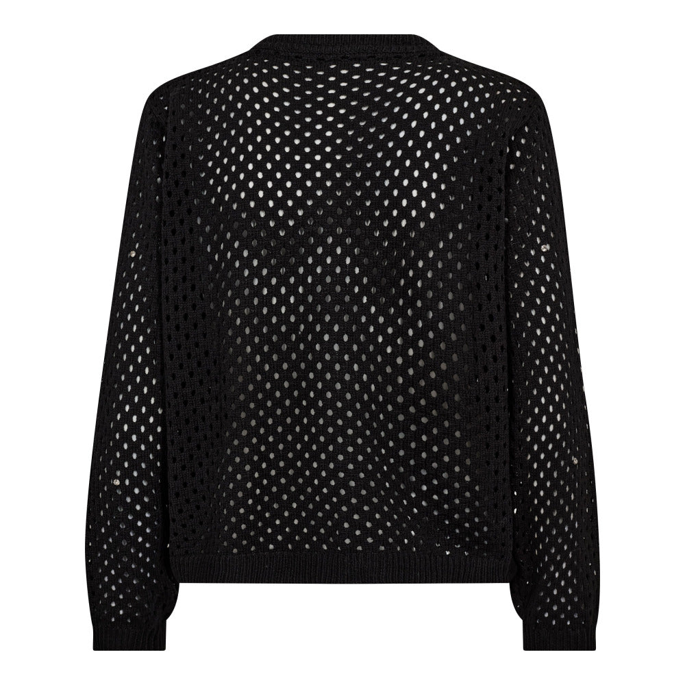 Co`couture svart cardigan - bakfra