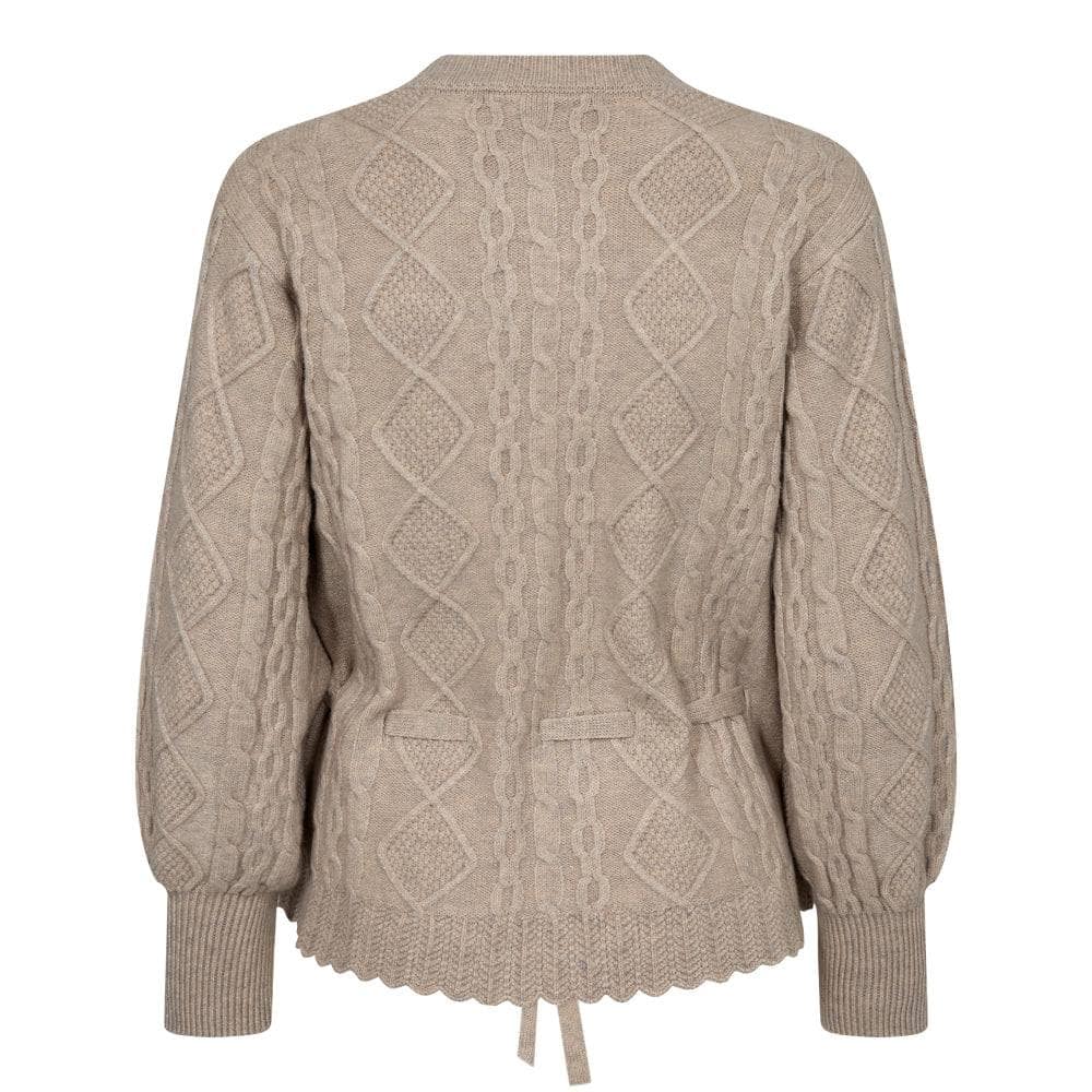 RowCC Cable Cardigan, Bone