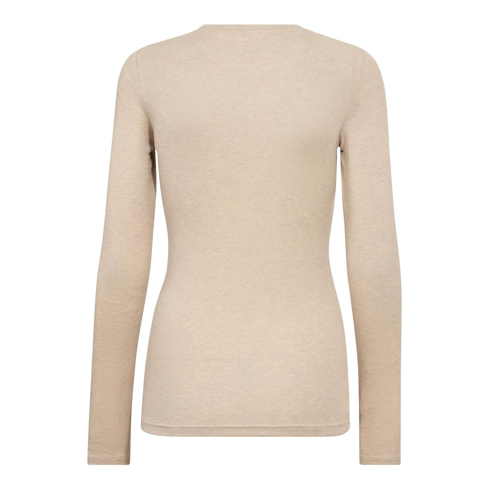 Co'couture beige genser - på modell bakfra
