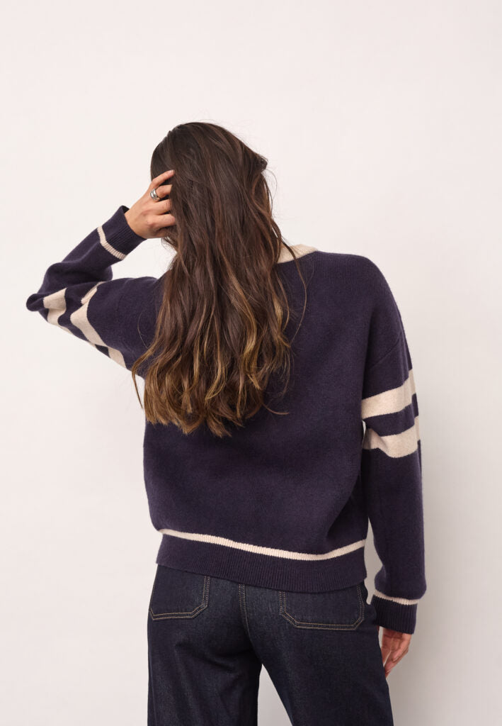 RowCC Coco Logo Knit, Navy