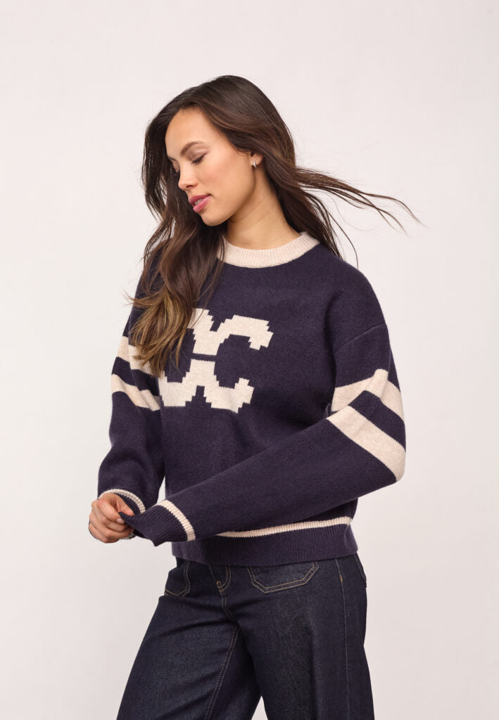 RowCC Coco Logo Knit, Navy
