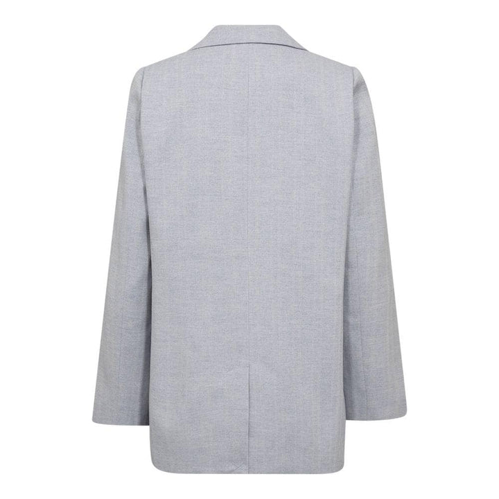 Co`couture blå lys grå jakke blazer - bakfra