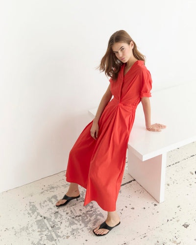 ElaraCC Wrap Dress, Flame