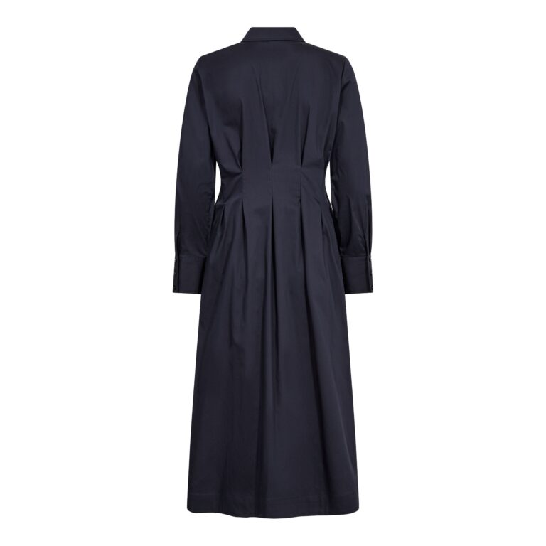 SannaCC Shirt Long Dress, Navy