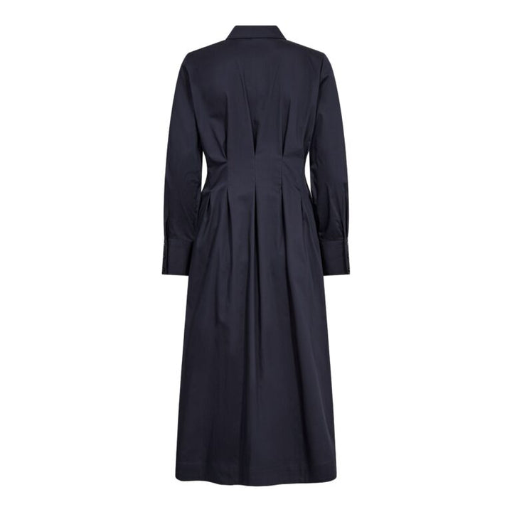 SannaCC Shirt Long Dress, Navy